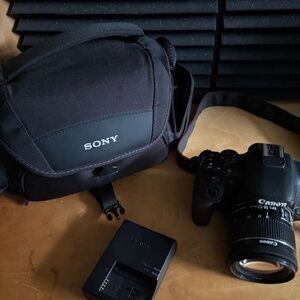 Canon EOS Rebel T8i 24.1MP DSLR Camera - Black (EF-S 18-55mm f/4-5.6 I - $750